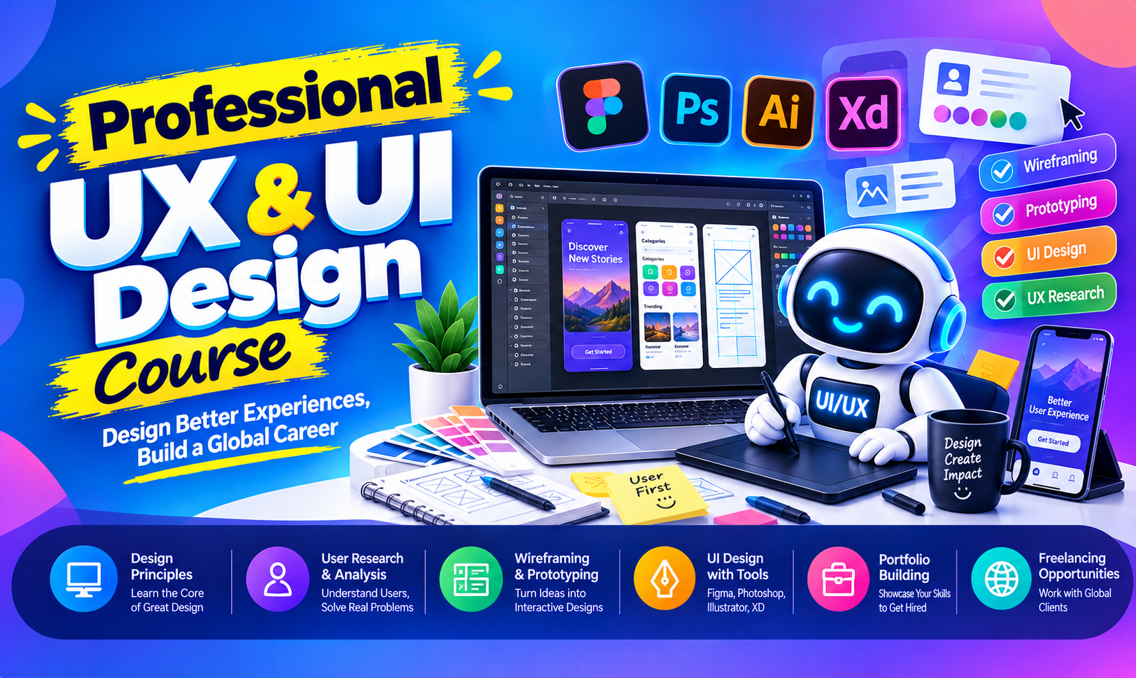 UI/UX ডিজাইন কোর্স (Figma)