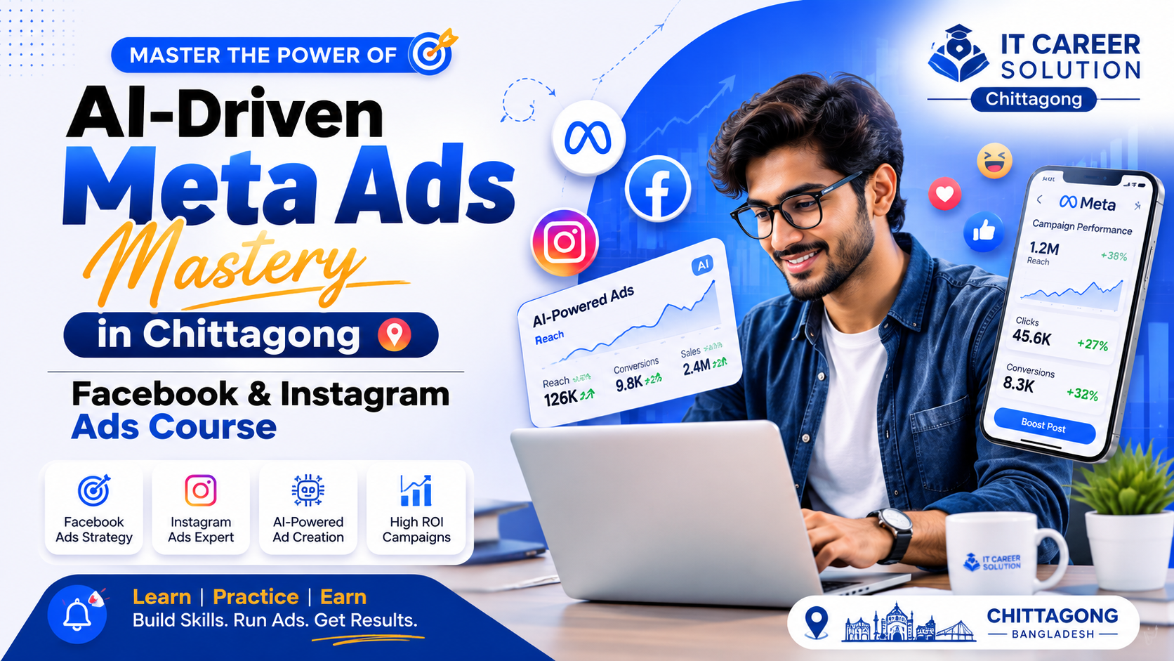 AI-Driven Meta Ads Mastery in Chittagong | Facebook & Instagram Ads Course