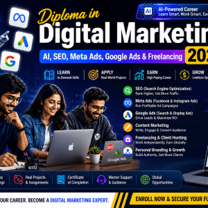Diploma in Digital Marketing 2026 | AI, SEO, Meta Ads, Google Ads & Freelancing