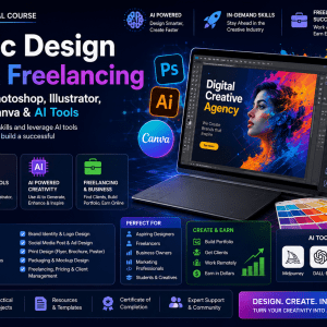 Graphic Design with AI & Freelancing 2026 | Photoshop, Illustrator, Canva & AI Tools