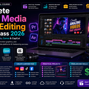 Complete Social Media Video Editing Master Class 2026 | Premiere Pro, After Effects, Canva & CapCut