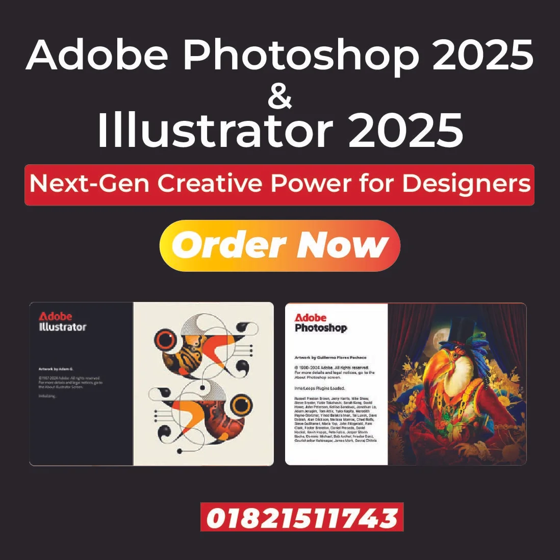 Adobe Photoshop 2025 & Illustrator 2025 – Lifetime Activation | Full Version for Windows